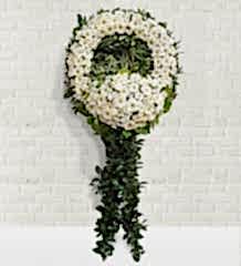 Beyaz Gerbera Çelengi